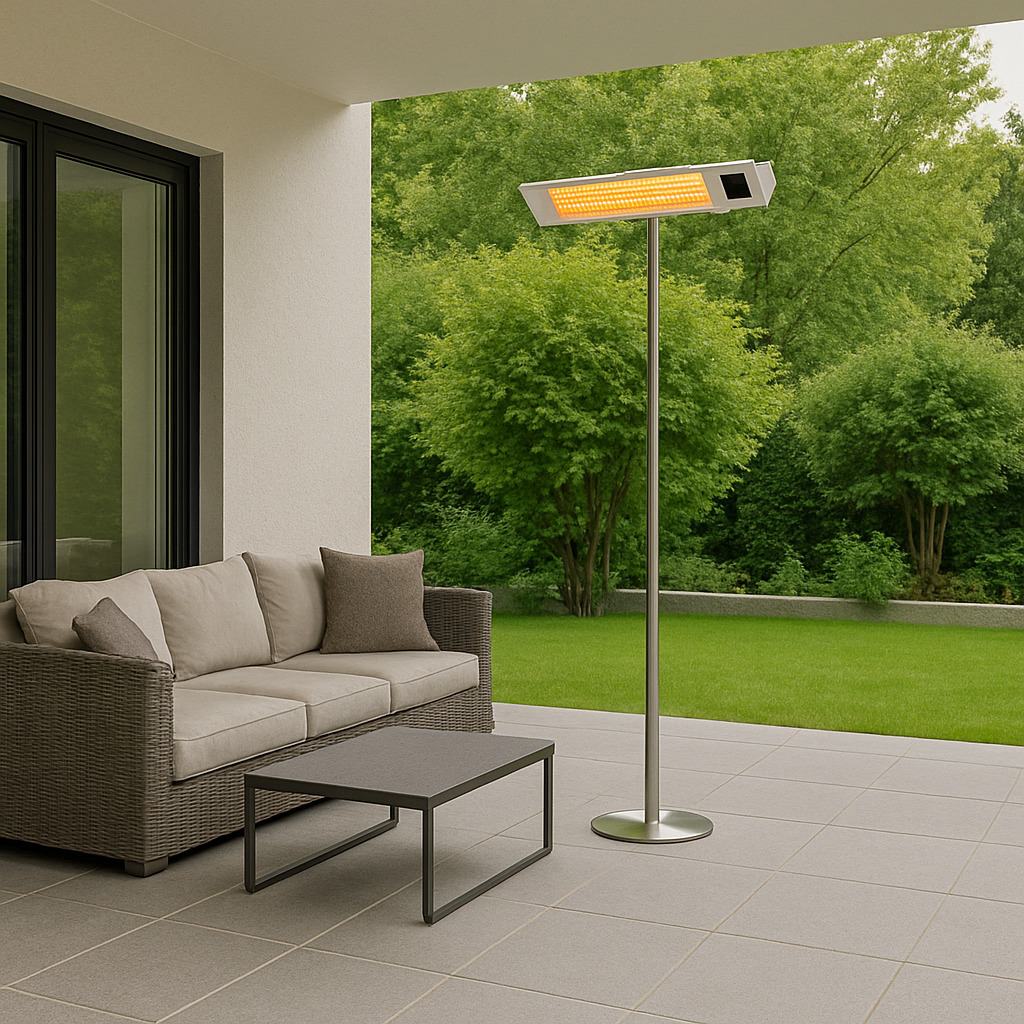 CALDO-IRA-INOX-PALO-2 - SINED | Docce in piscina | Lettini da giardino | Caminetti elettrici! Infrarossi