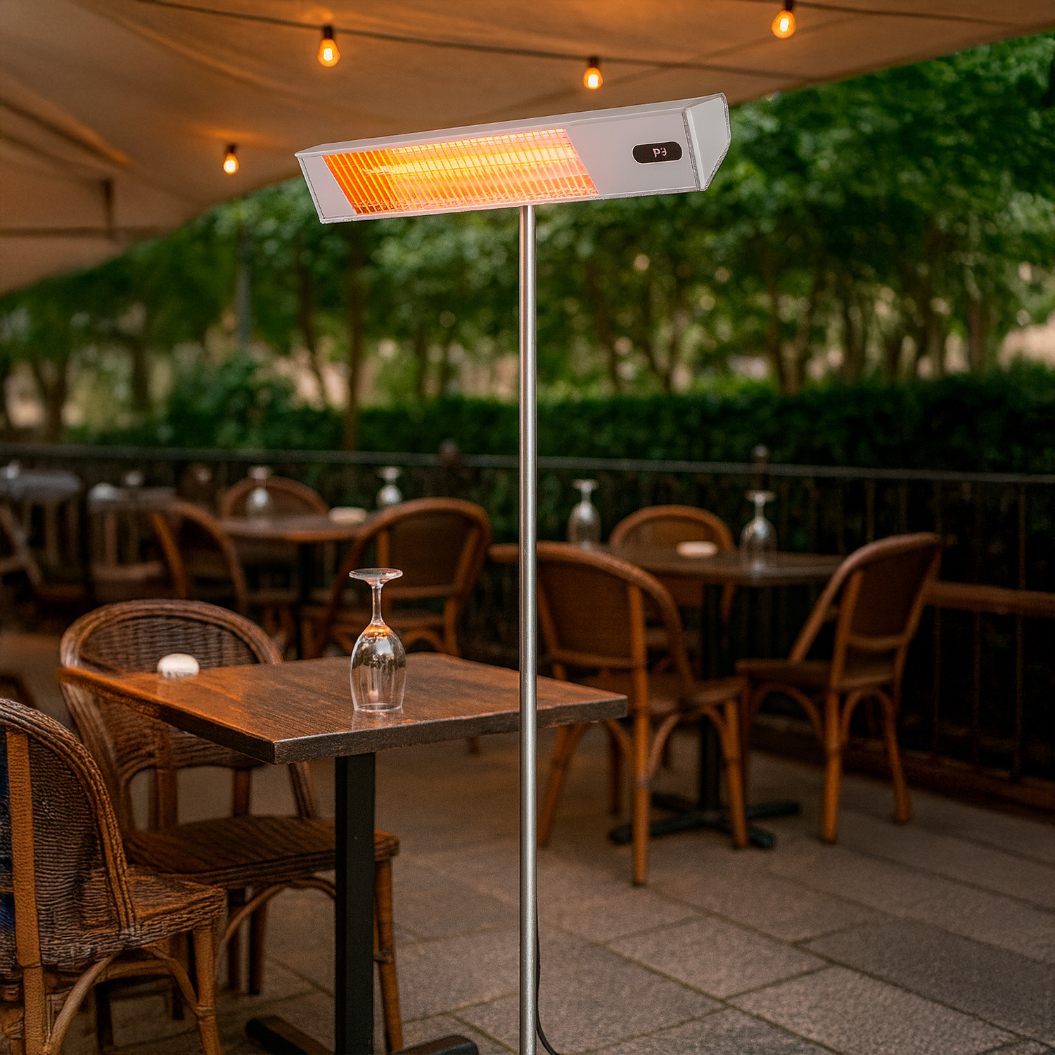 CALDO-IRA-INOX-PALO-3 - SINED | Docce in piscina | Lettini da giardino | Caminetti elettrici! Infrarossi