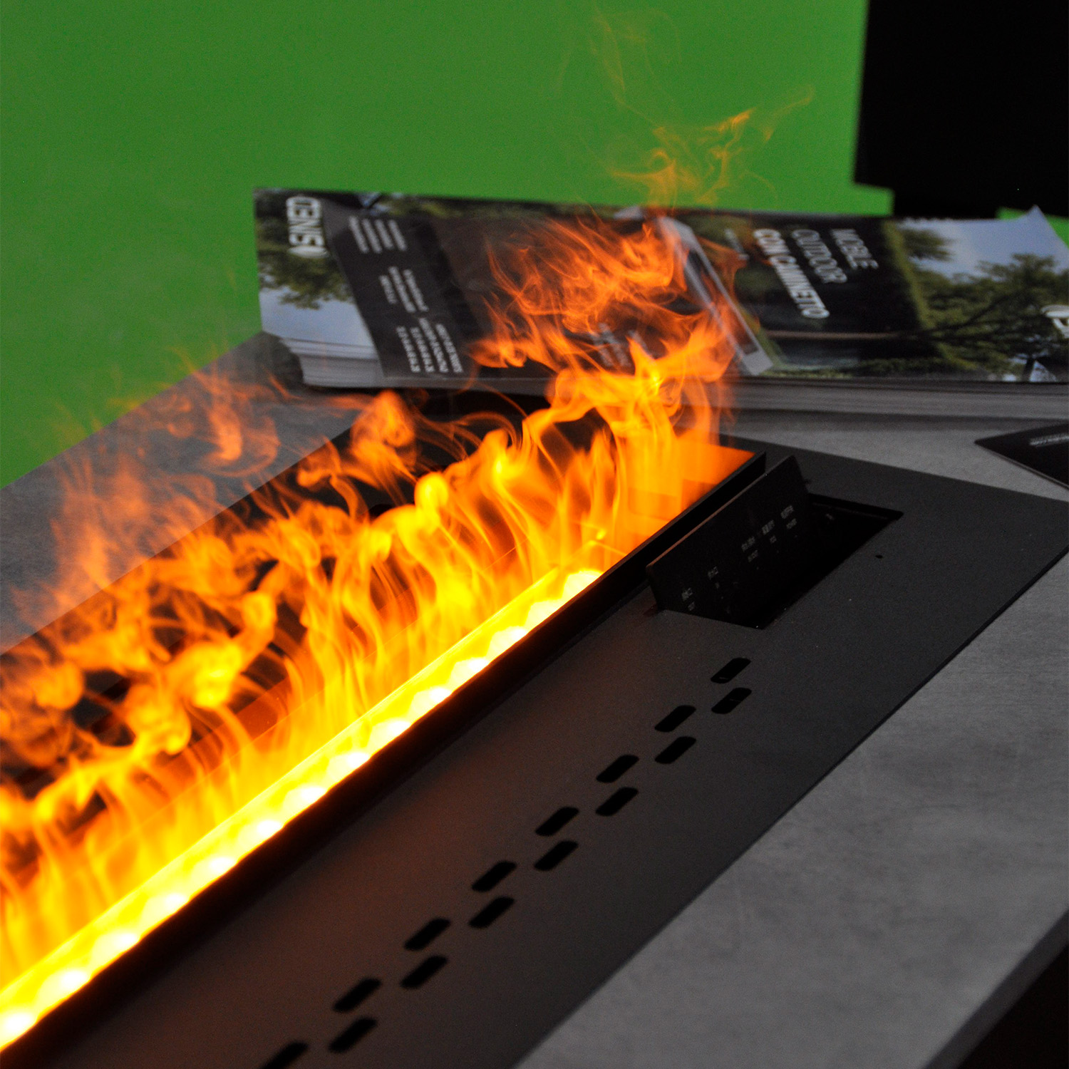 CAMINETTO-CALDARO-50-3 - SINED | Docce in piscina | Lettini da giardino | Caminetti elettrici! Infrarossi