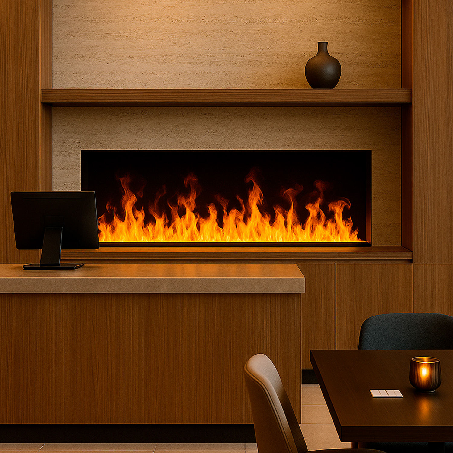 CAMINETTO-EGA-150-4 - SINED | Docce in piscina | Lettini da giardino | Caminetti elettrici! Infrarossi