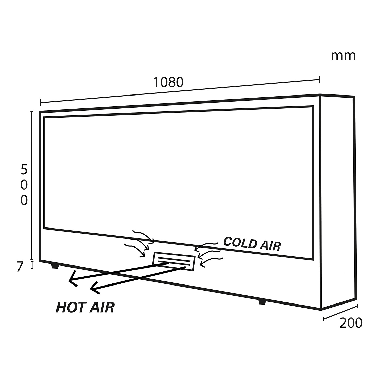 CAMINETTO-ISPICA-108 - SINED | Docce in piscina | Lettini da giardino | Caminetti elettrici! Infrarossi