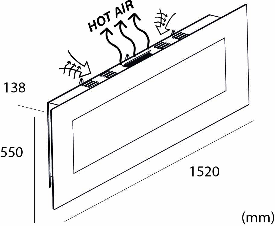 CAMINETTO-PARETE-APRICA - SINED | Docce in piscina | Lettini da giardino | Caminetti elettrici! Infrarossi