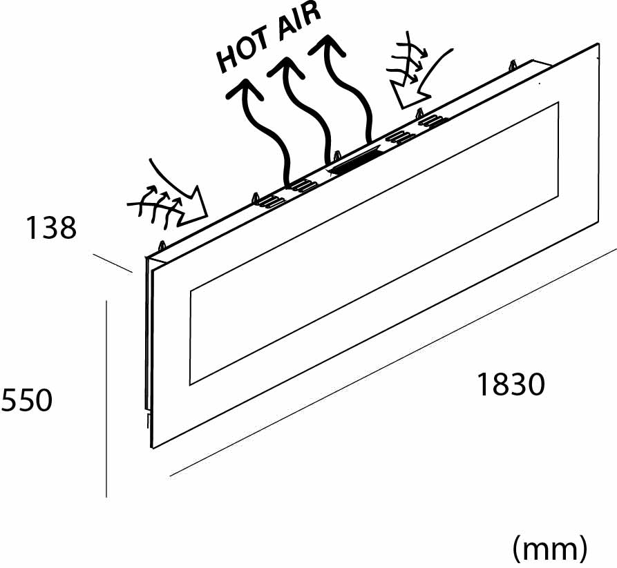CAMINETTO-PARETE-PORDOI - SINED | Docce in piscina | Lettini da giardino | Caminetti elettrici! Infrarossi