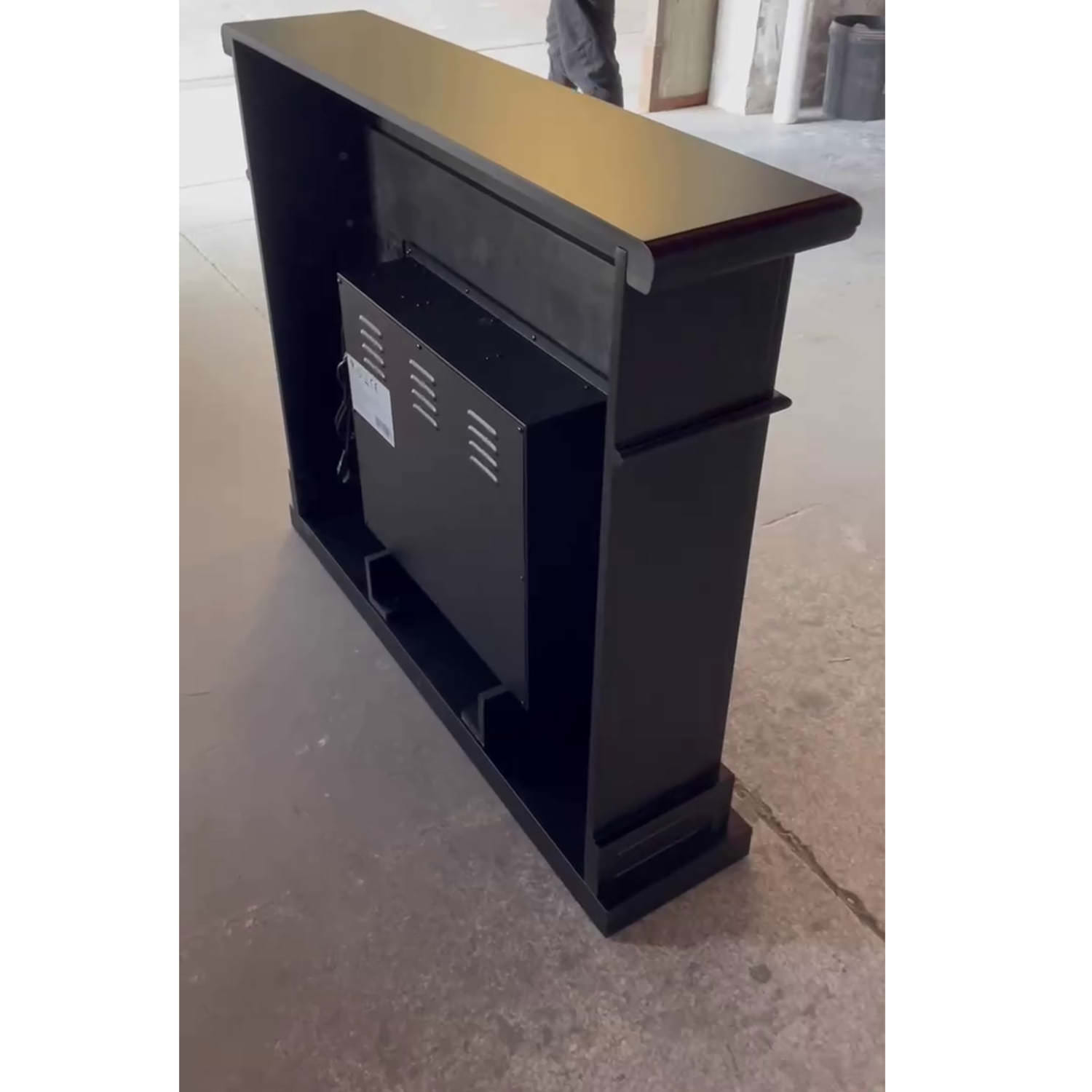 CAMINO-LIPARI-NERO-5 - SINED | Docce in piscina | Lettini da giardino | Caminetti elettrici! Infrarossi