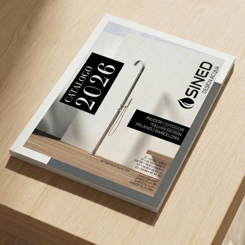 catalogo sined design acqua 2026 mockup menu