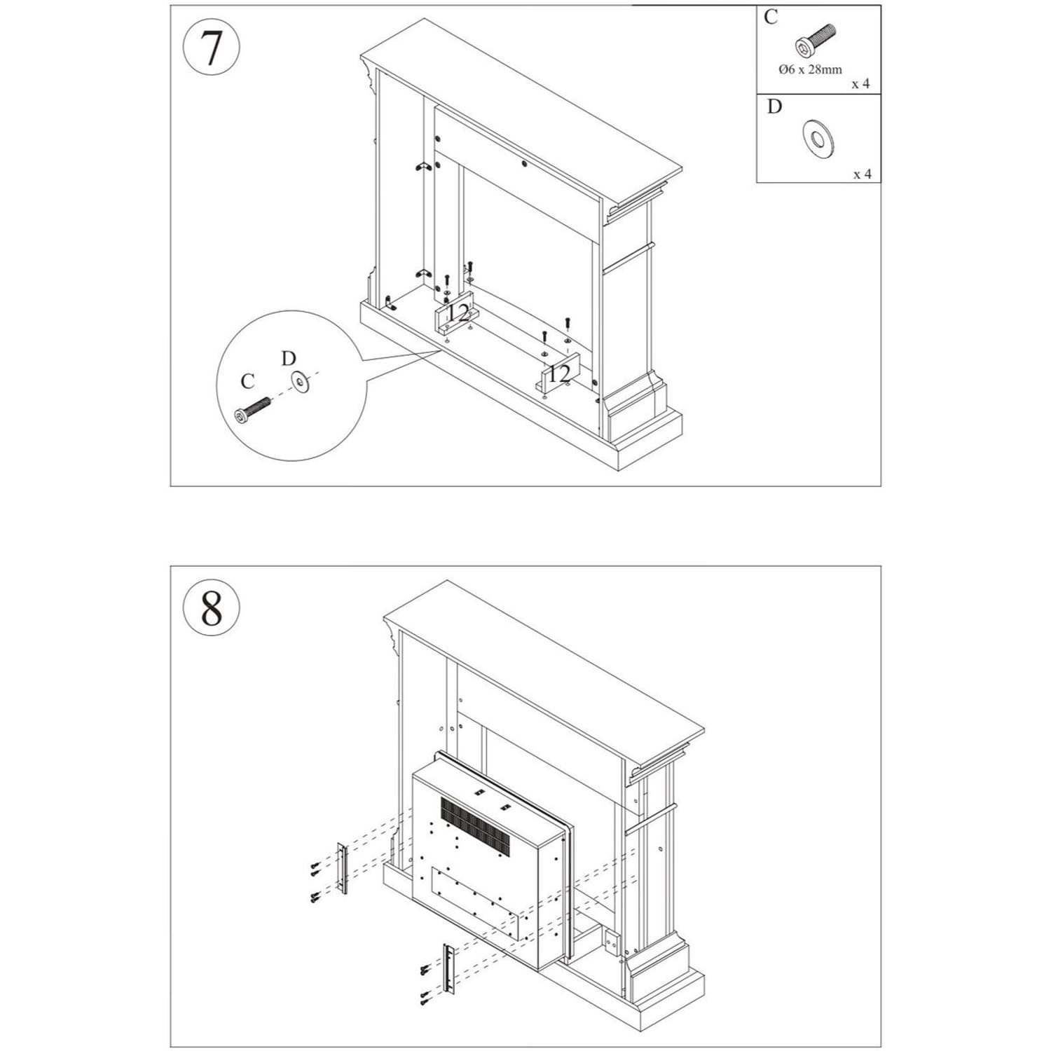 CORNICE-CAMINO-CETONA-TURCHESE-7 - SINED | Docce in piscina | Lettini da giardino | Caminetti elettrici! Infrarossi