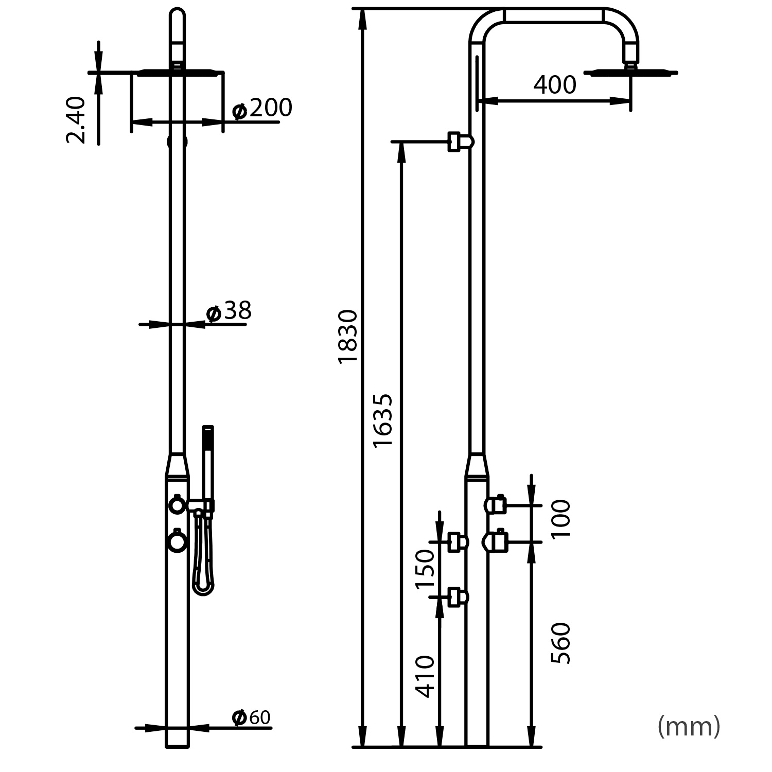 DOCCIA-PULA-PARETE-INOX DOCCIA-PULA-PARETE-INOX - immagine 4