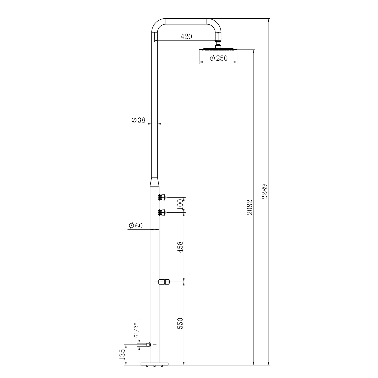 DOCCIA-TEULADA-INOX - immagine 3