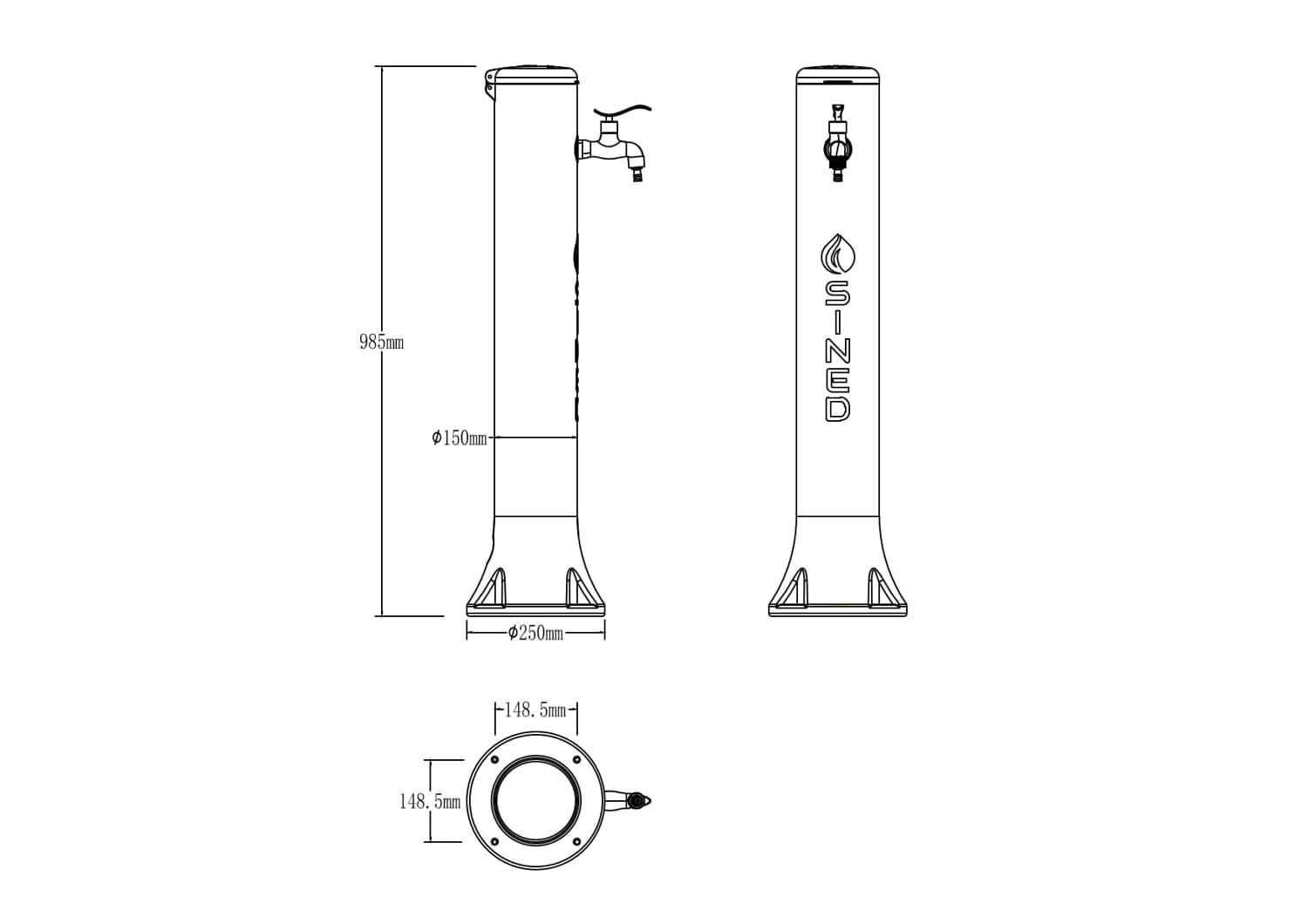 FONTANA-TRITONE-ROSSA - SINED | Docce in piscina | Lettini da giardino | Caminetti elettrici! Infrarossi