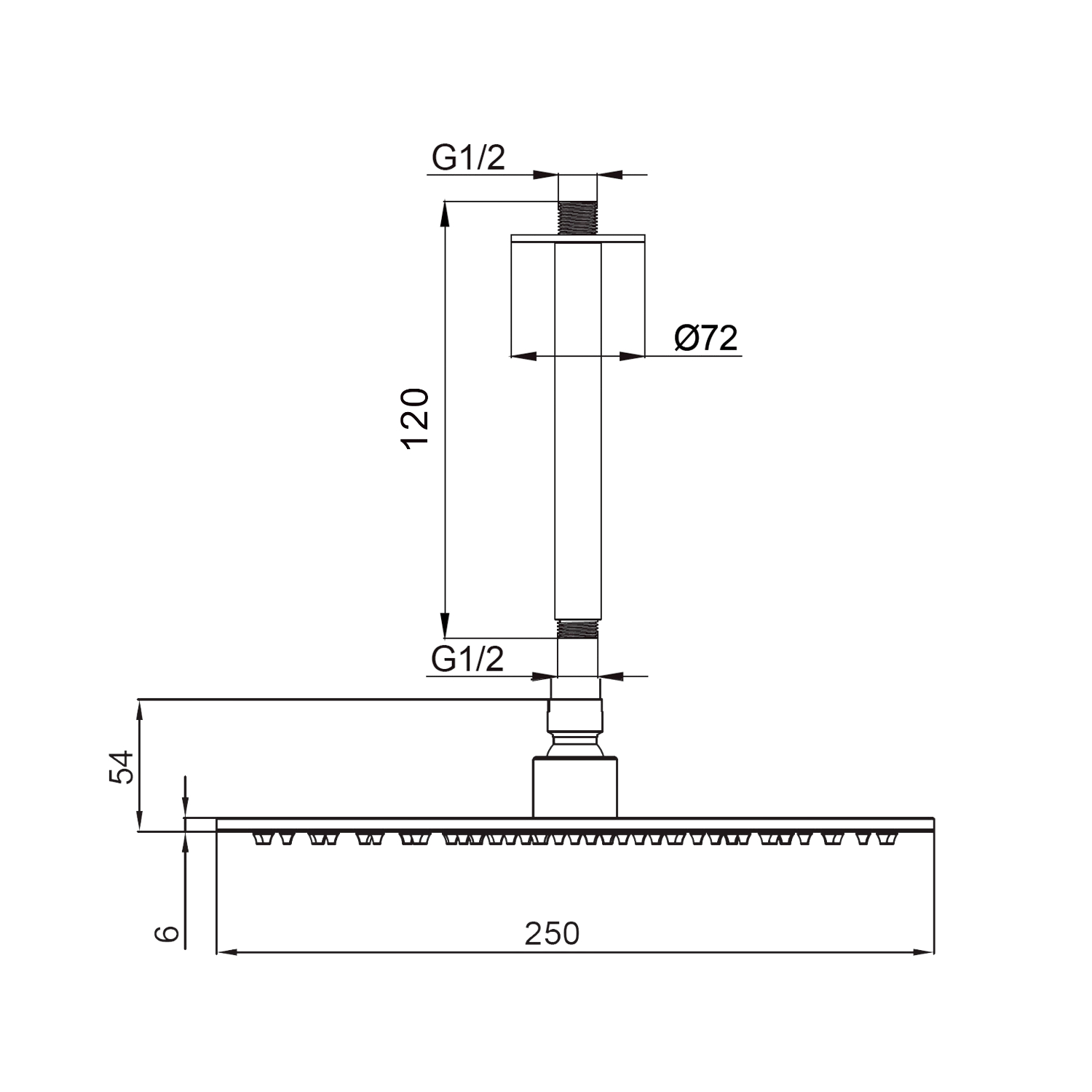 KIT-SOFFITTO-SOFFIONE-LEVANTE-CORTO-25-INOX - immagine 3