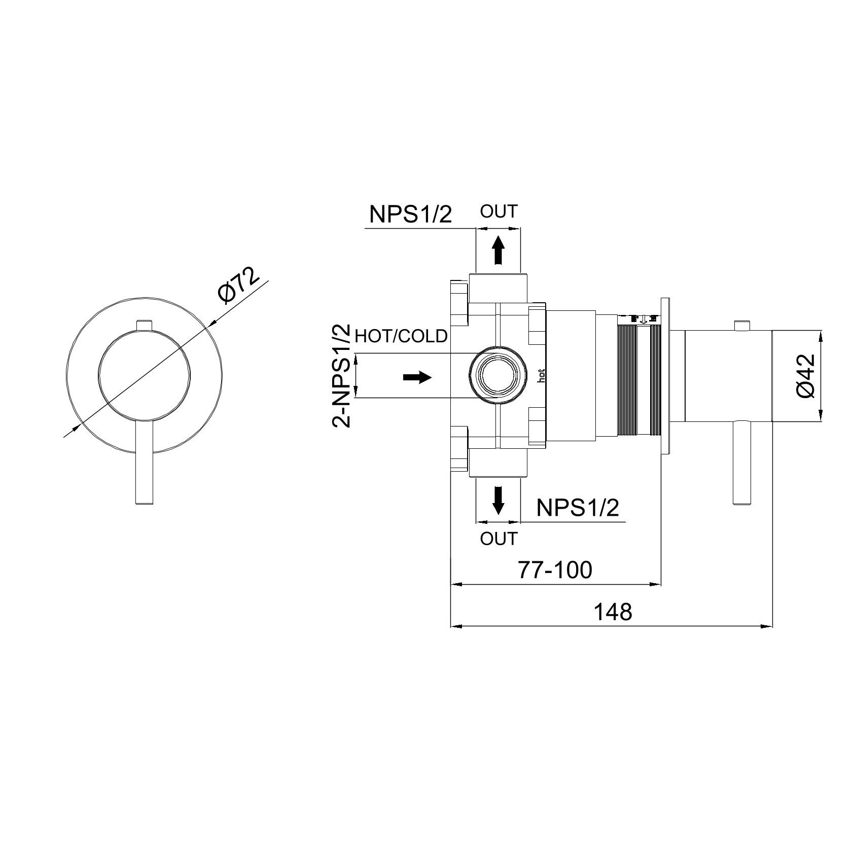 MISCELATORE-MURO-LEVANTE-TERMOSTATICO-ORO-ROSA MISCELATORE-MURO-LEVANTE-TERMOSTATICO-ORO-ROSA - immagine 3