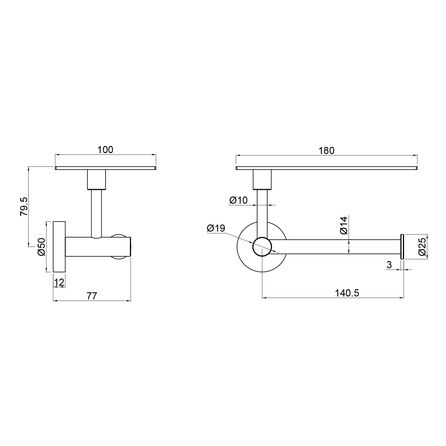 PORTA-ROTOLO-APPOGGIO-LEVANTE-ORO-ROSA - immagine 3