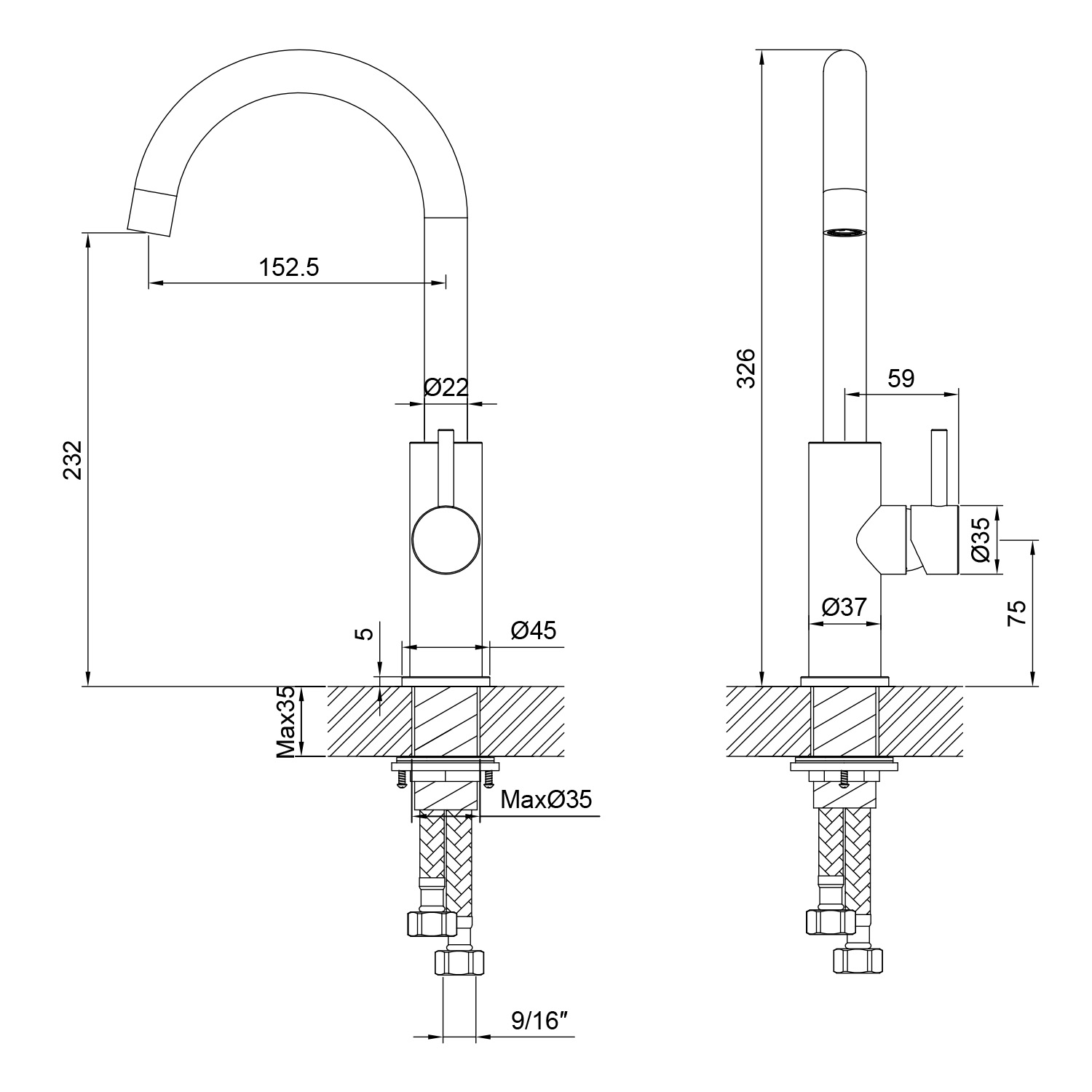 RUBINETTO-LAVELLO-LEVANTE-BASSO-INOX RUBINETTO-LAVELLO-LEVANTE-BASSO-INOX - immagine 4