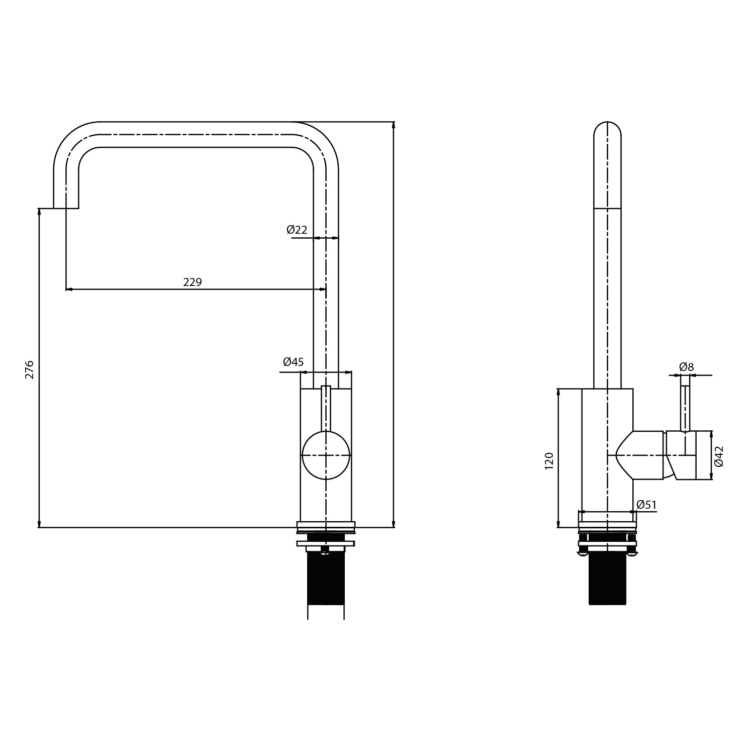 RUBINETTO-LAVELLO-LEVANTE-QUADRO-CANNA-FUCILE RUBINETTO-LAVELLO-LEVANTE-QUADRO-CANNA-FUCILE - immagine 3