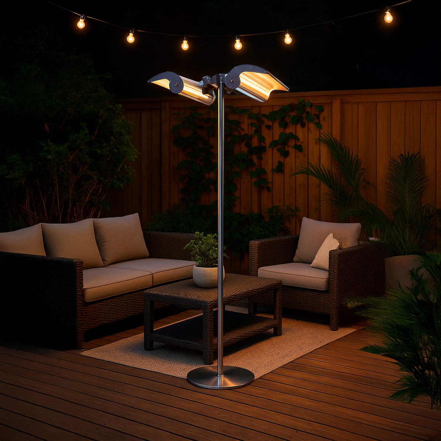 STUFA-INFRAROSSI-TERRA-4000-5 - SINED | Docce in piscina | Lettini da giardino | Caminetti elettrici! Infrarossi