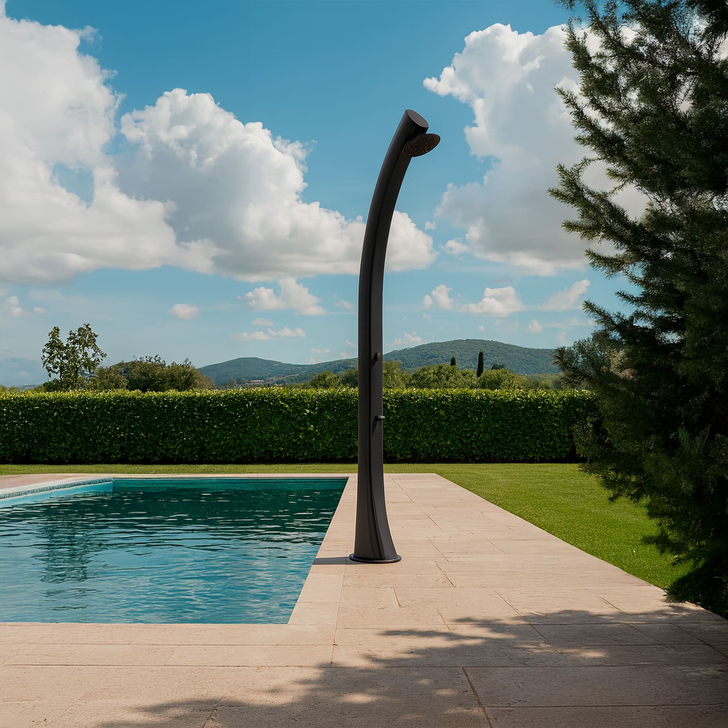 duchas-solares-para-exterior-sinedjpg - SINED | Docce in piscina | Lettini da giardino | Caminetti elettrici! Infrarossi